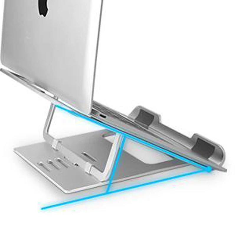 Портативный складной держатель для ноутбука, алюминиевая настольная Регулируемая подставка для ноутбука