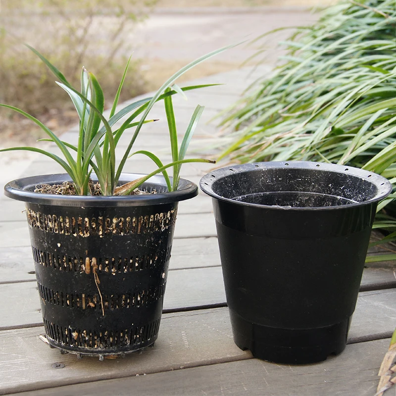 Горшок для орхидеи Live, пластиковый цветочный горшок с двумя рукавами, круглый цветочный горшок 10 см