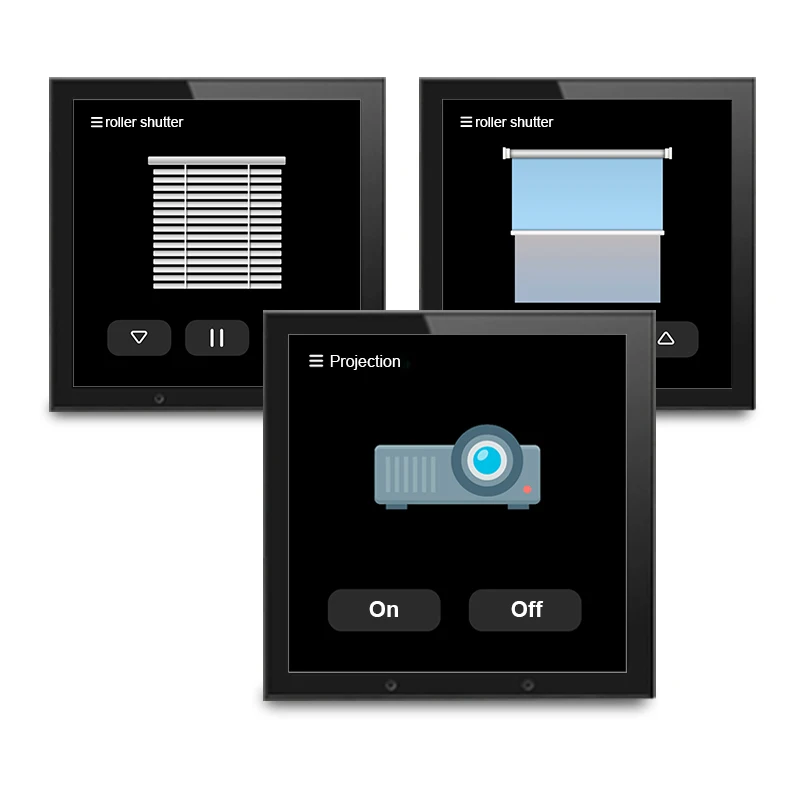 2022 New arriving 4 inch touch screen dimmer switch scene panel smart home Zigbee gateway system app remote and voice control