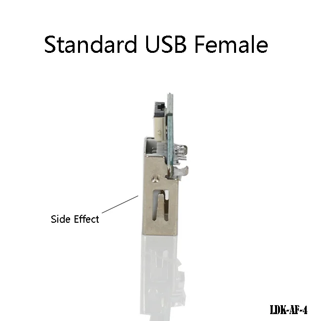 SMT USB AF Type Connector 2.0 customizable Usb Female Socket for 5Pin Fpc Cable