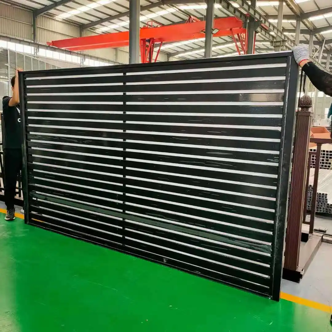 Garden metal security vertical panel aluminium slat for fence