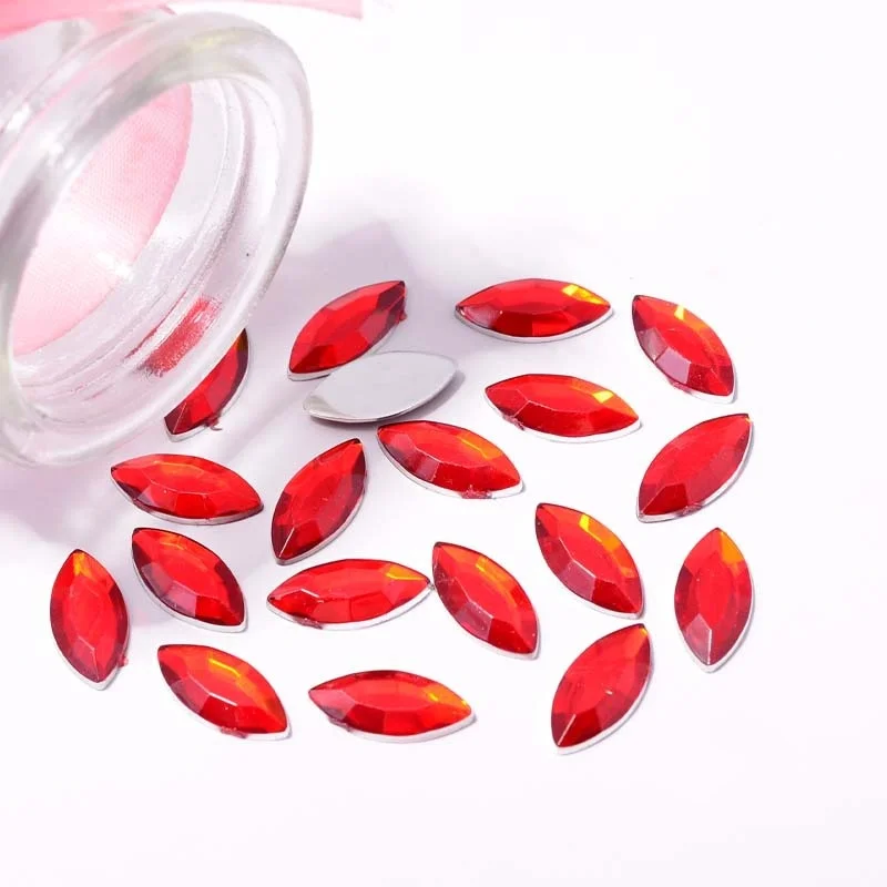 Domestic benzene acrylic horse eye flat bottom diamond DIY double-sided sticker card diamond jewelry accessories factory