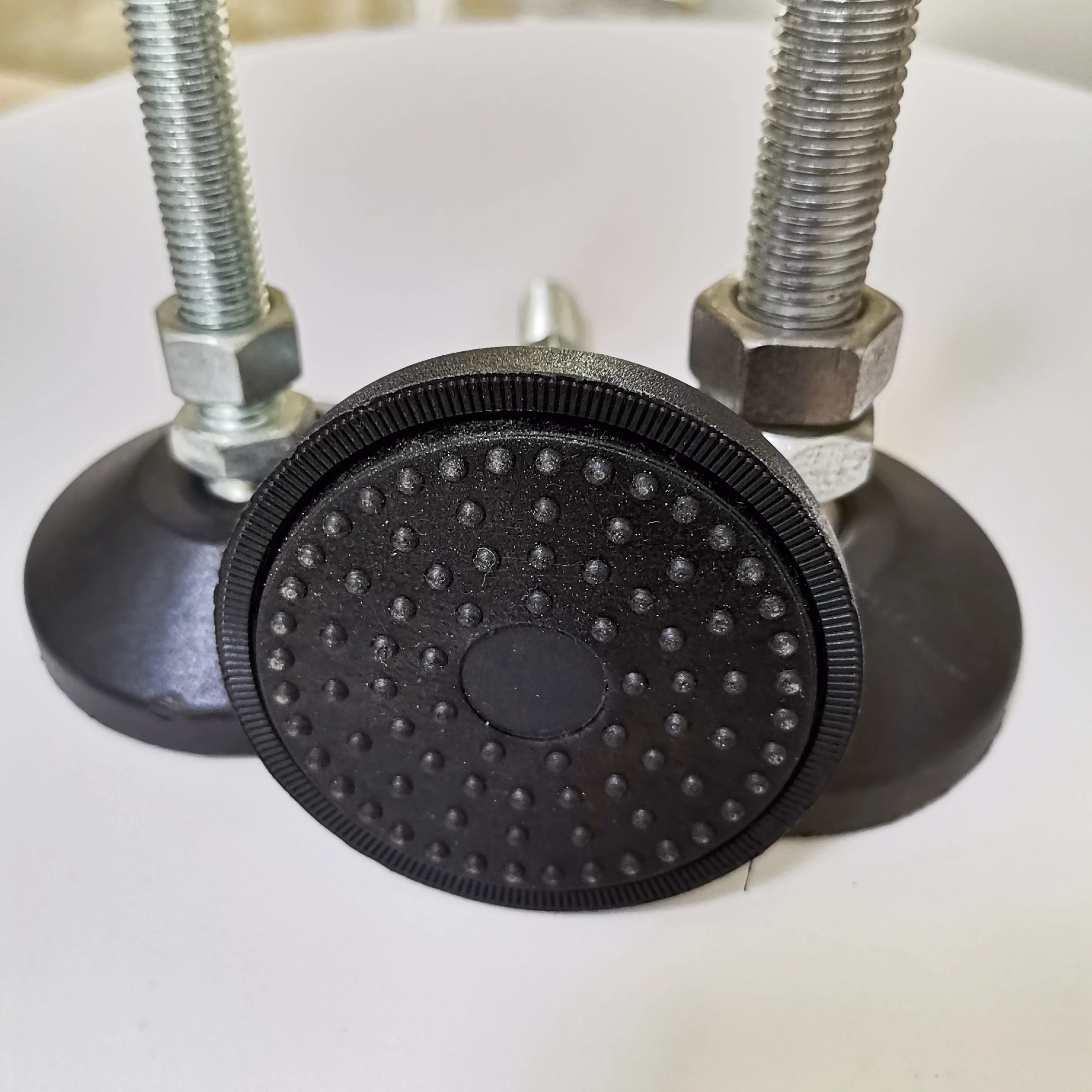 Galvanized carbon steel support foot nylon rotary adjustable foot foot cup