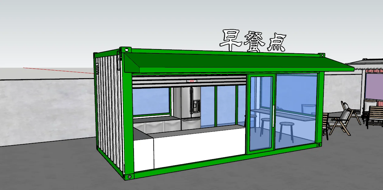 Fast-food Restaurant/convenience Store/kiosk/booth 40ft Mini Pop-up Shop Container Coffee Shop/bar
