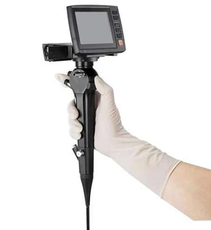 Flexible fiber optic laryngoscope with video camera Electronic Endoscope