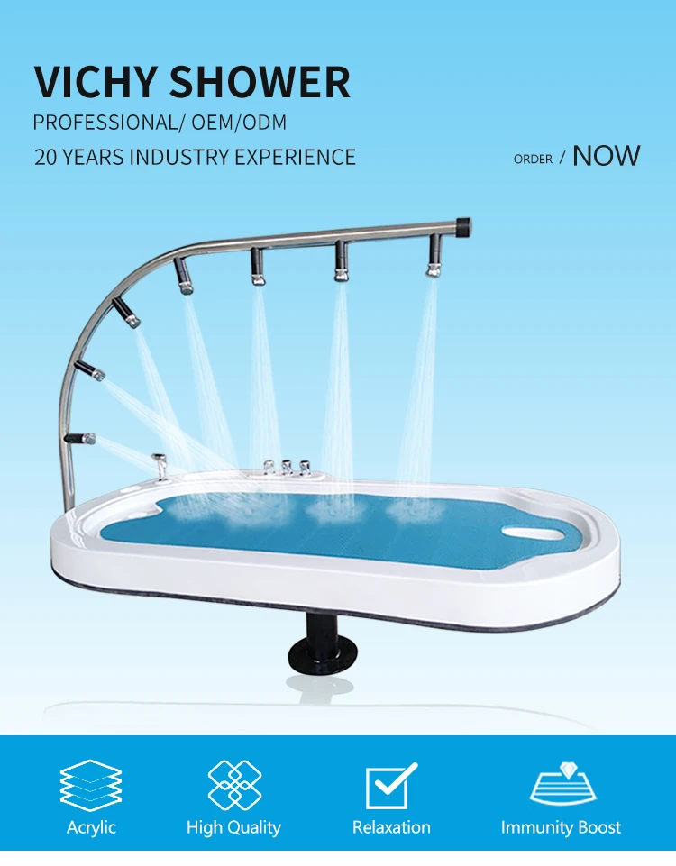 Home Use Massage Equipment Table Shower Bed Electric SPA Vichy Shower Massage Bed