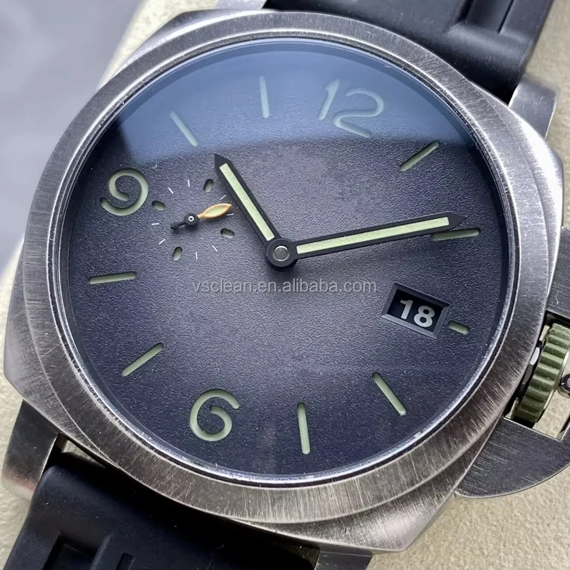 VS Factory Classic 44 мм PAM1412 дайвер часы высокого качества из стали Сапфировая кожа Серебристая Резина варианты Японский кристалл P9010