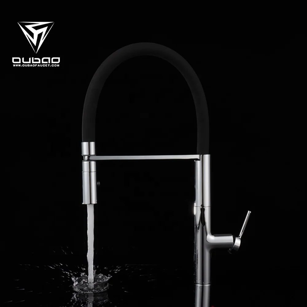 Universal Deck Mounted Pull Out Down Sprayer Faucets Brush Single Lever Silicone Kitchen Taps Faucets