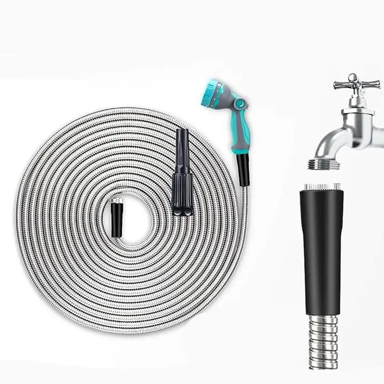 Garden Hoses Water tuyau pvc High Pressure Hose Pipe Irrigation Suction Watering Plastic Reel Rubber Retractable Water Hose