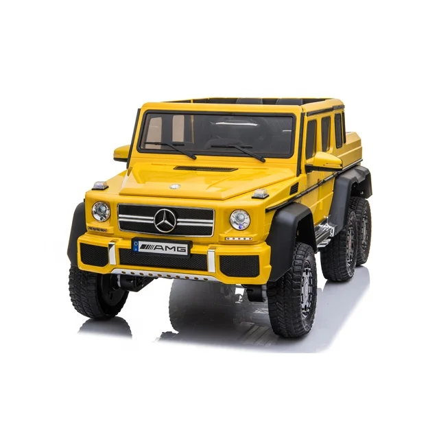 Лицензионные двухместные электрические автомобили Mercedes Benz 6X6 для больших детей, игрушечные машинки для катания 12 В, Детские водительские автомобили для продажи