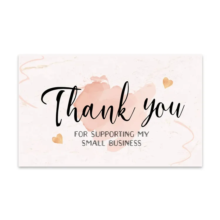 Custom thank you cards for small business custom printing gift cards