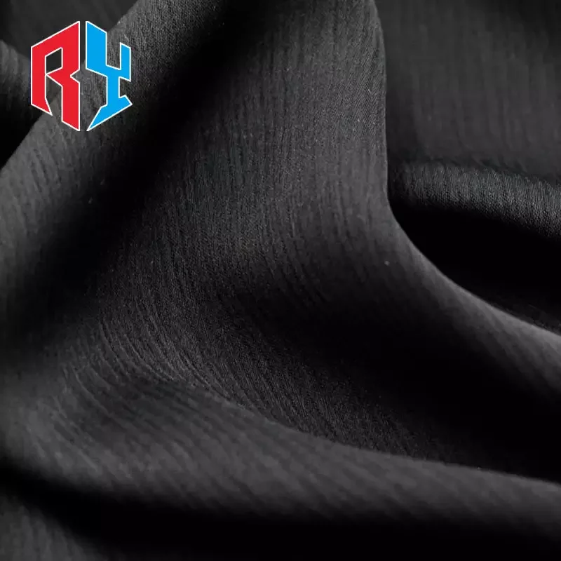 Shaoxing professional  wholesale plain high quality dubai jet black nida zoom abaya fabric for women muslim dress