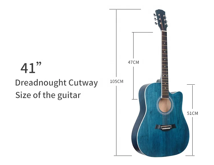 Hipatti Handmade Acoustic Guitar Basswood Guitar For Professional Player 41' Guitar