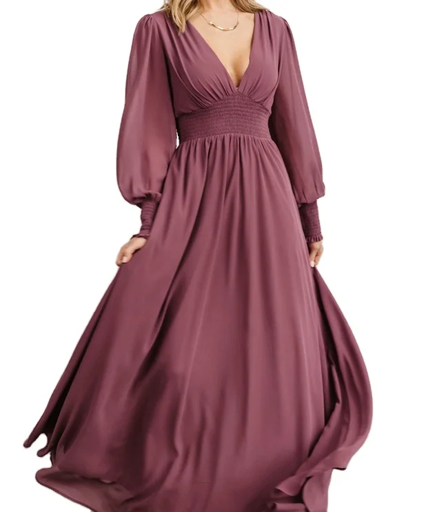 2023 Winter Elegant Customs Trendy Women Woman Long Sleeve Shop Online Chiffon Fashion Clothes for Women