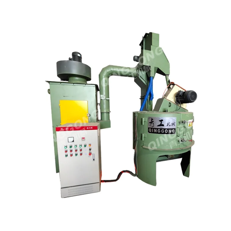 China manufacturers steel cleaning strengthening rotary table valve shot blasting machine