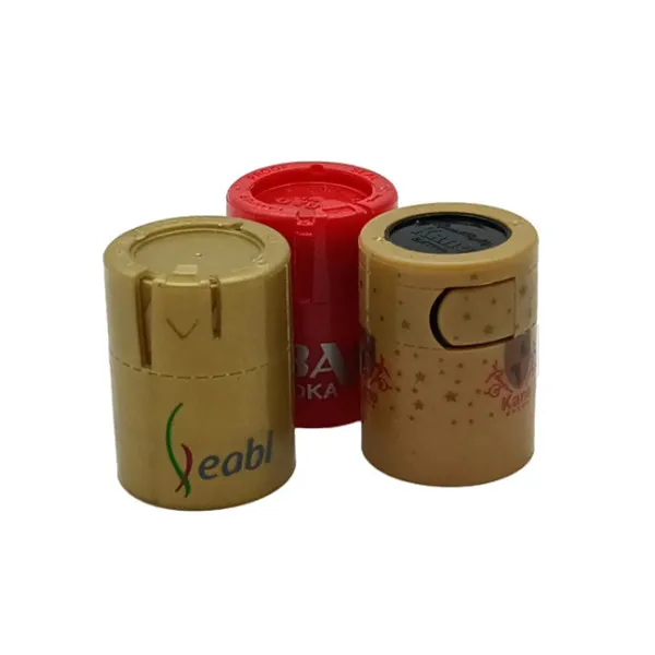 Wholesale 28*38 mm Pull Strip Tear Off Bottle Lids Alcohol Vodka Whisky Plastic Bottle Cap