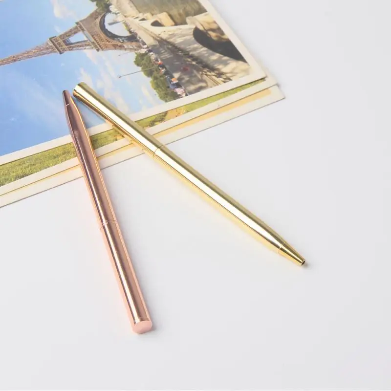 Fashionable hotel promotional ballpoint pen raw material can be assemble cross gold rose gold sliver metal ball pen nice quality