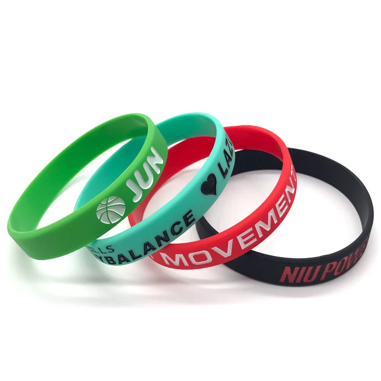 Custom Logo High Quality Sport Wristband Cheapest Price Promotion Rubber Baby Wrist Band Custom Silicone Bracelet