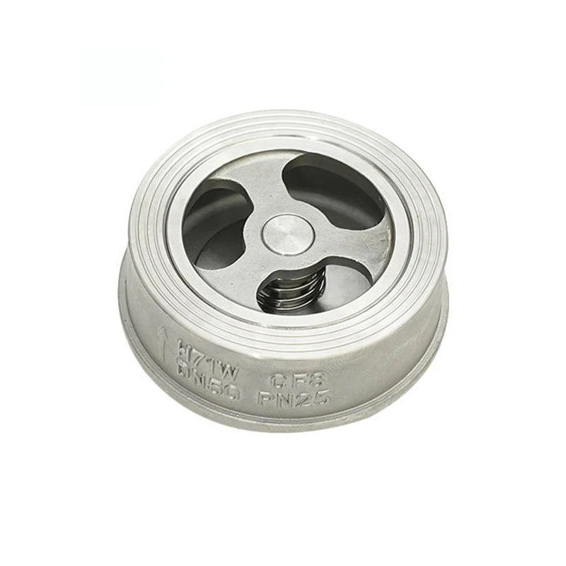 Stainless Steel Flange H71X Non-return Wafer Type Check Valve Manual Single Disc Swing Check Valve