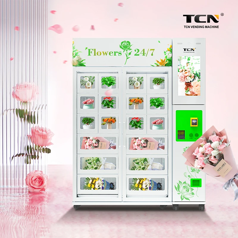 TCN Automatic Locker Vending Machine Refrigerated Fresh Flower Vending Machine