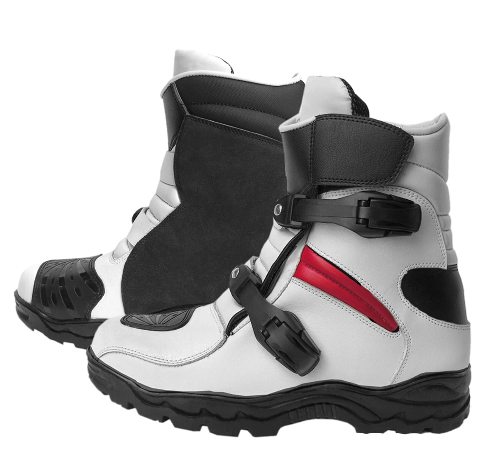 New Fashion Men Anti slip Breathable PU Leather Boots Motorbike Touring adventure Riding motorcycle brake shoe manufacturers