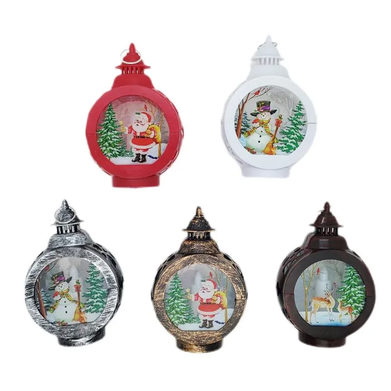 Sublimation blanks memorial lantern lights Christmas lantern ornaments with acrylic inserts for custom printing