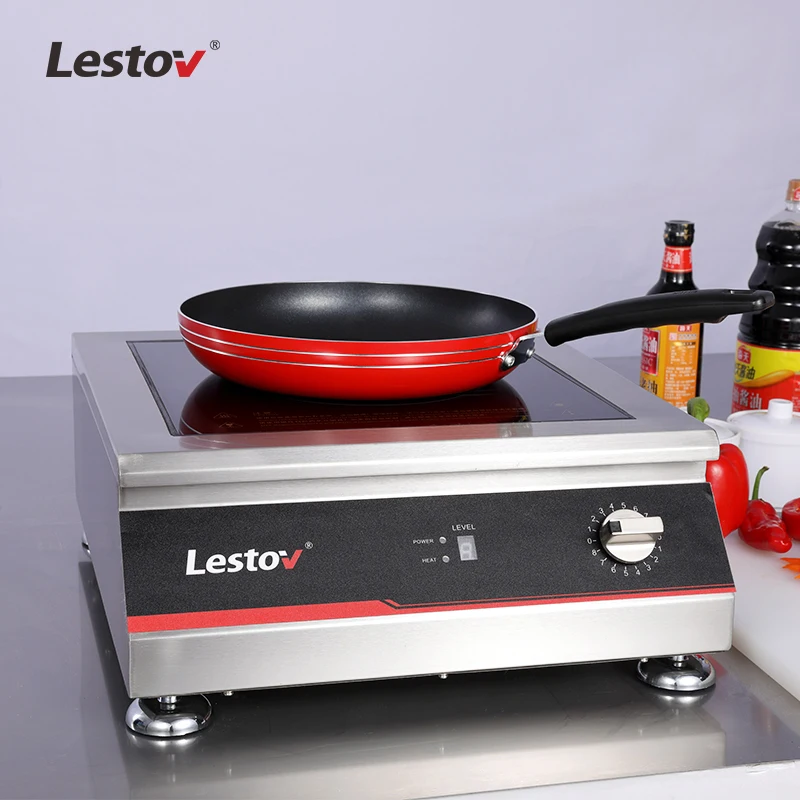 Stainless Steel 3500W 5000W Commercial Induction Cooker For Restaurant Canteen Hotel