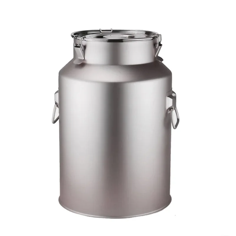 10~ 50L transportation and turnover milk barrel Wholesale price stainless steel milk storage tank with lid for sale