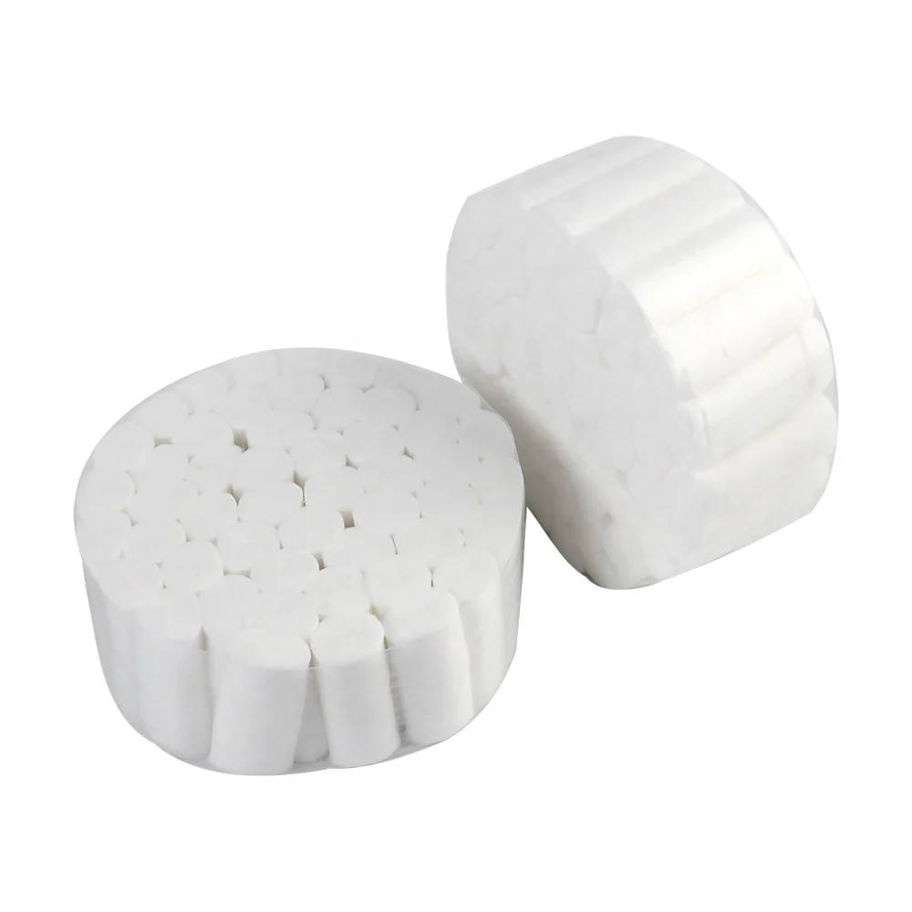 High Absorbent Pledget Premium Cotton Dental Cotton Rolls Sterile and Non Sterile Rolled Cotton Ball