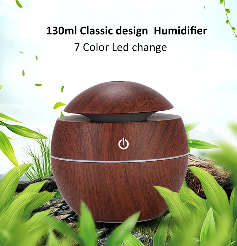 OEM mini USB wood grain Customized Service Electric Aroma Essential Oil Diffuser Air Humidifier for wholesale, Home Appliance