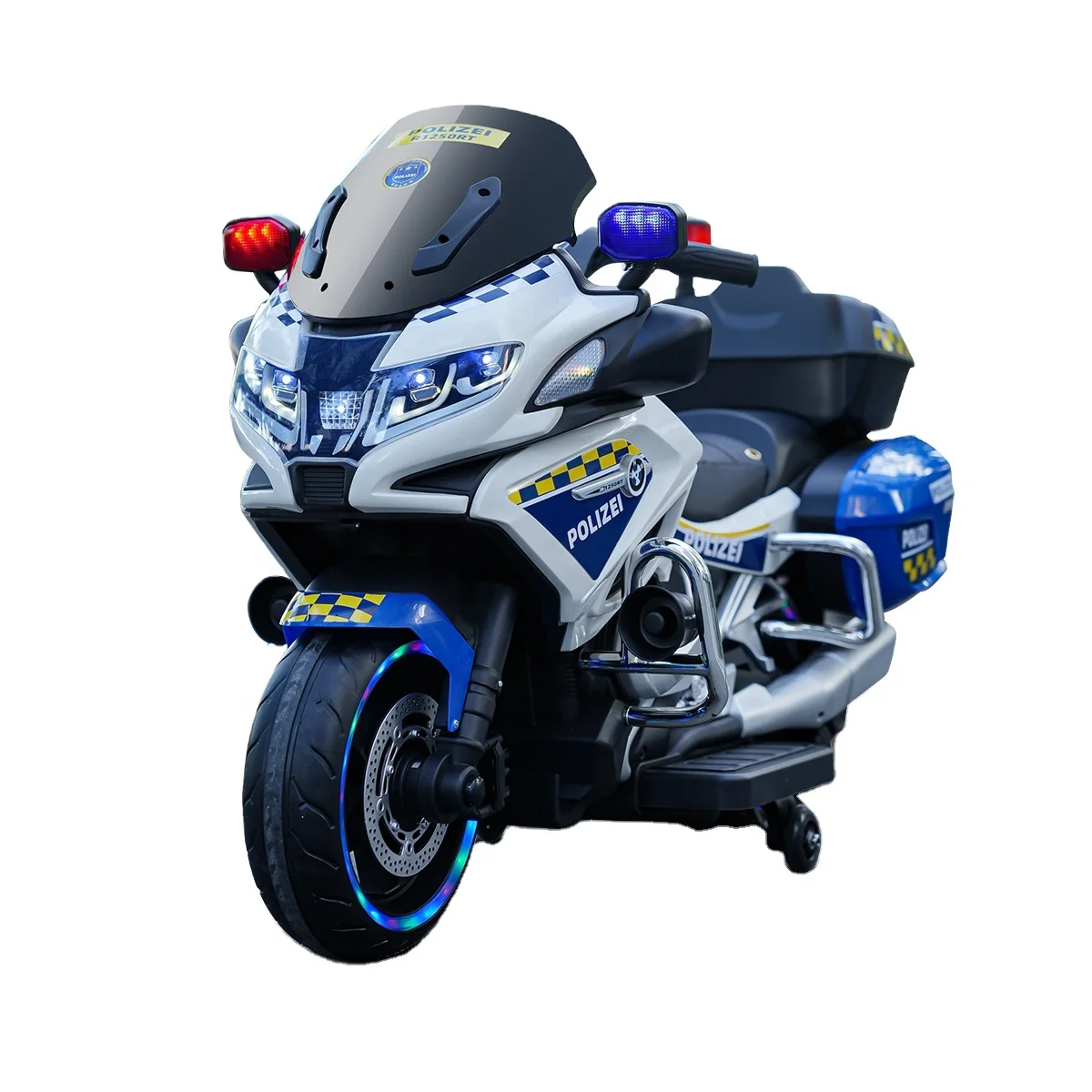 New design kids electric motorbike kids toy police car large electric tricycle for kids battery motorcycle.