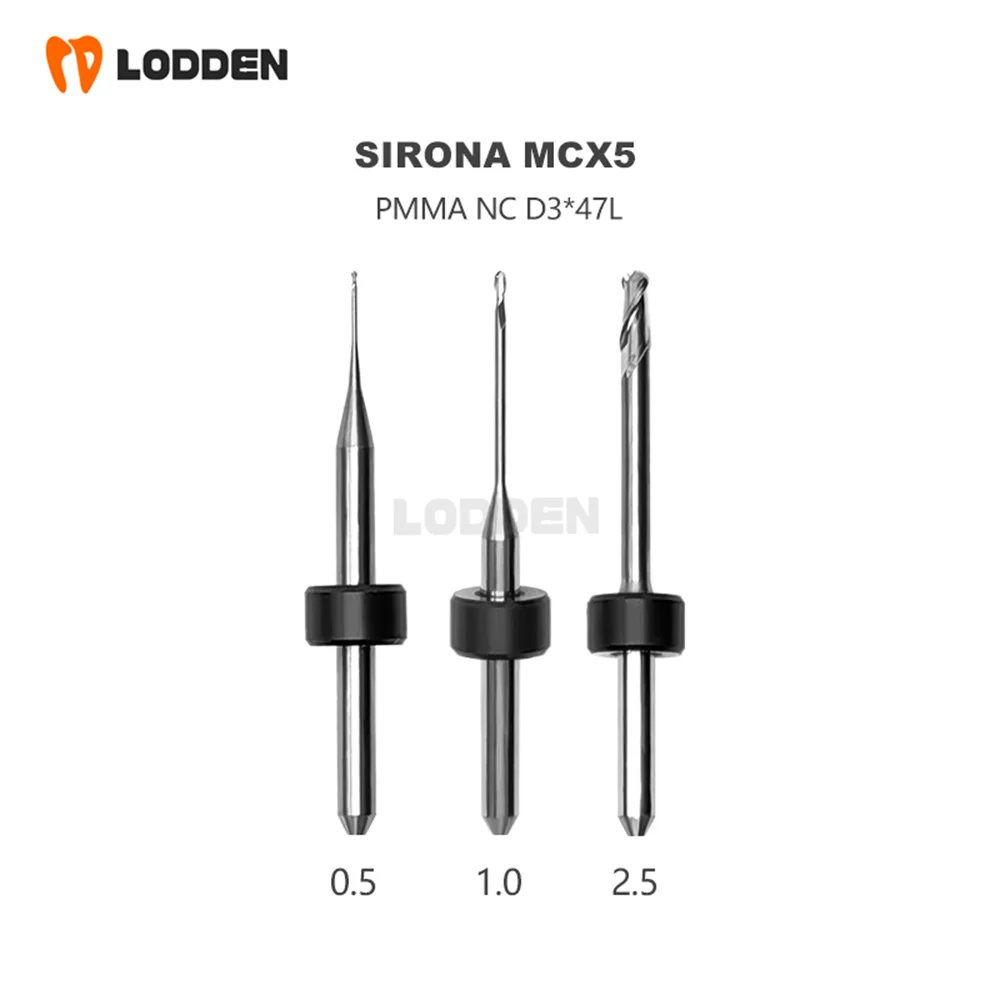 High Quality Dental Diamond Coating Cerec Lithium Disilicate Milling Burs for Sirona MCXL Milling Burs MCX5 Milling Drills