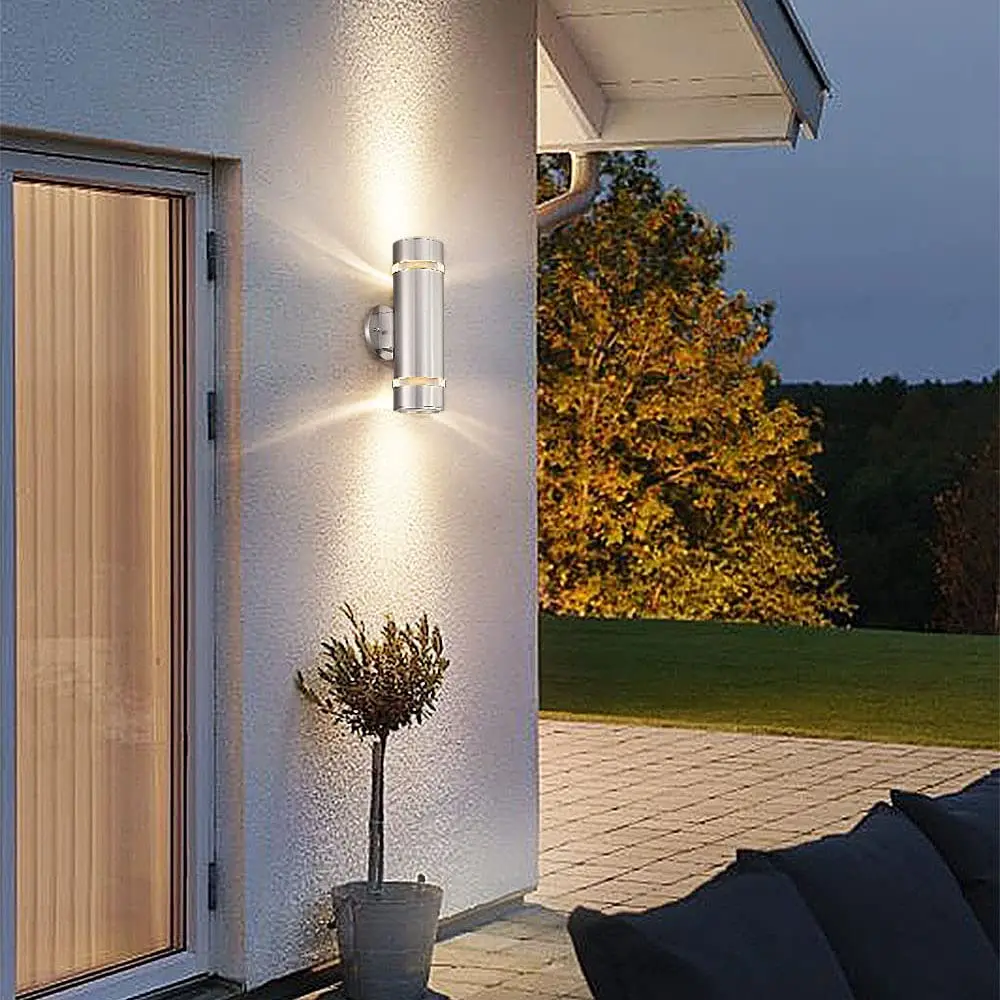 New Design Outdoor Stainless Steel Led Wall Mounted Lamp Up and Down Exterior Wall Light