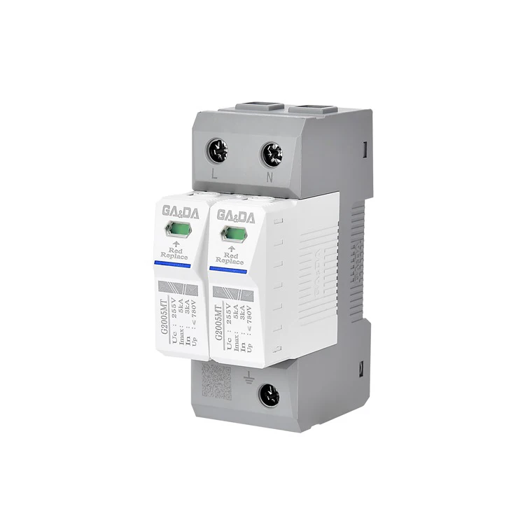 AC 255V Lightning protection device 2P 3/5/10KA SPD Surge Protective Device Protector Low voltage arrester