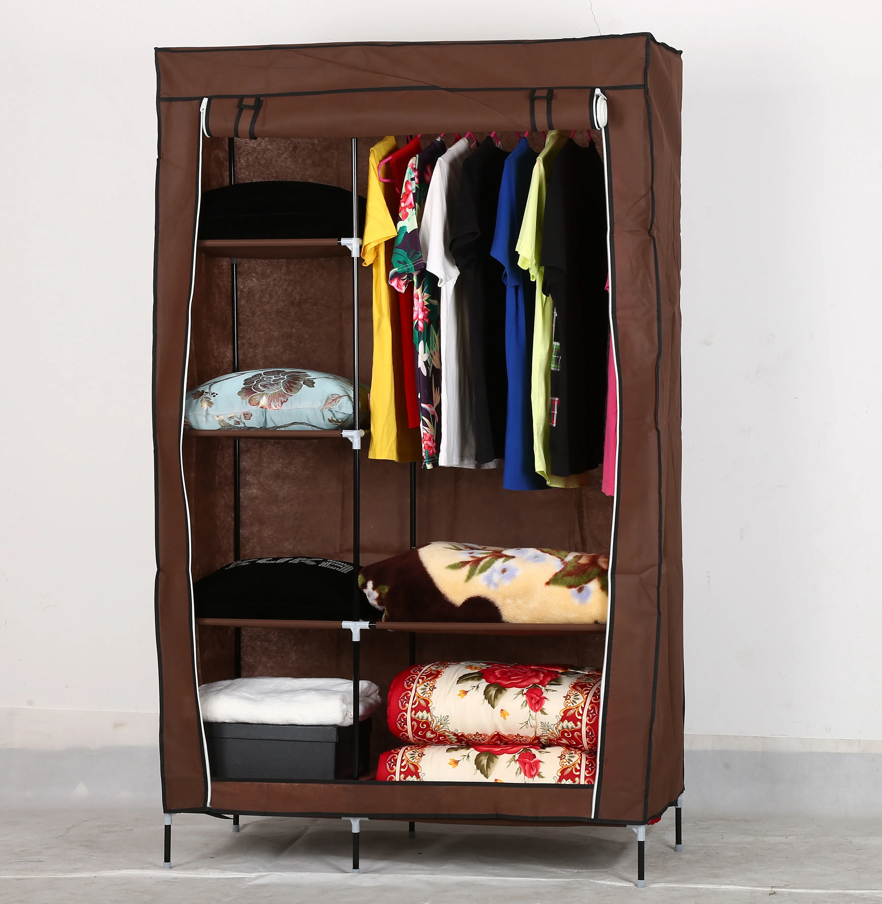 
Non-woven Assemble fabric closet and portable home furniture fabric wardrobe 