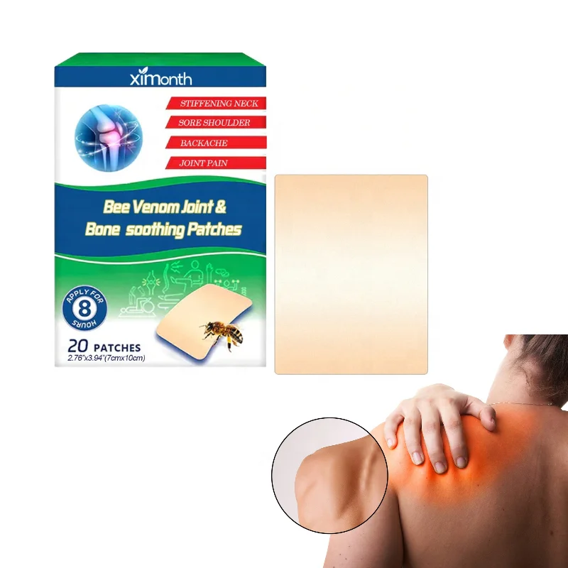 wholesale bee venom arthritis care patch 20pcs/box knee neck health care herbal joint muscle pain relief patch