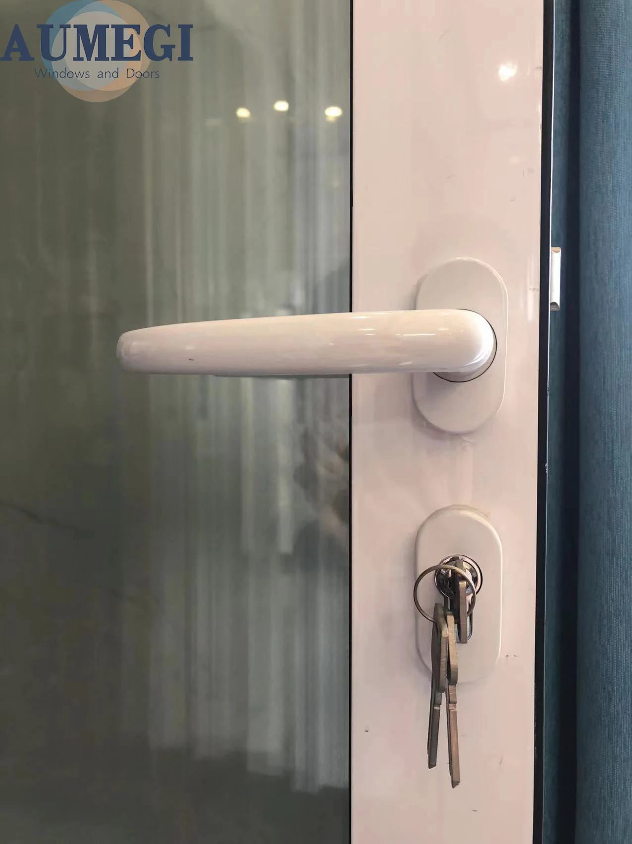 Windproof folding aluminum frame glass stack bifold door