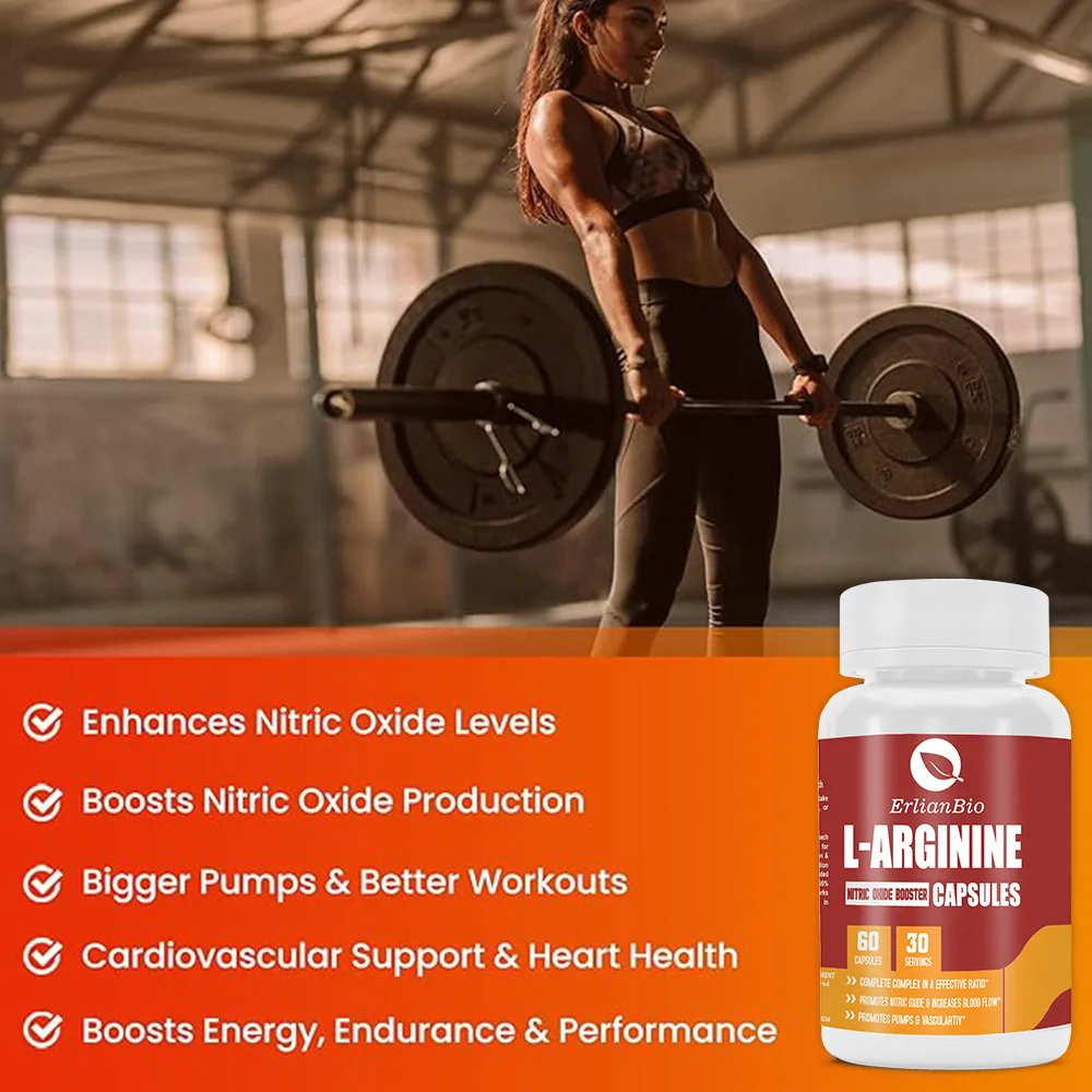 Arginine Sports Supplements Maintain Acid-base Balance and Improve Body Function L-Arginine Capsules
