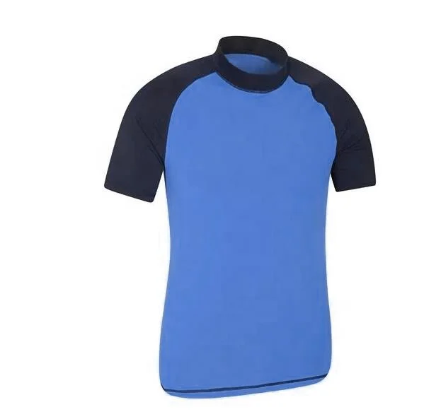 good quality short lycra surf shirt swimming mixed color durable summer surf rash guard