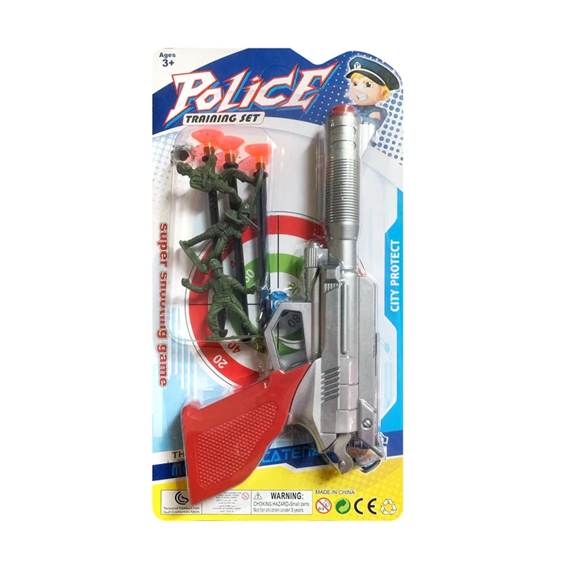 Newest shooting bullet police set children best toy guns for boys plastic
