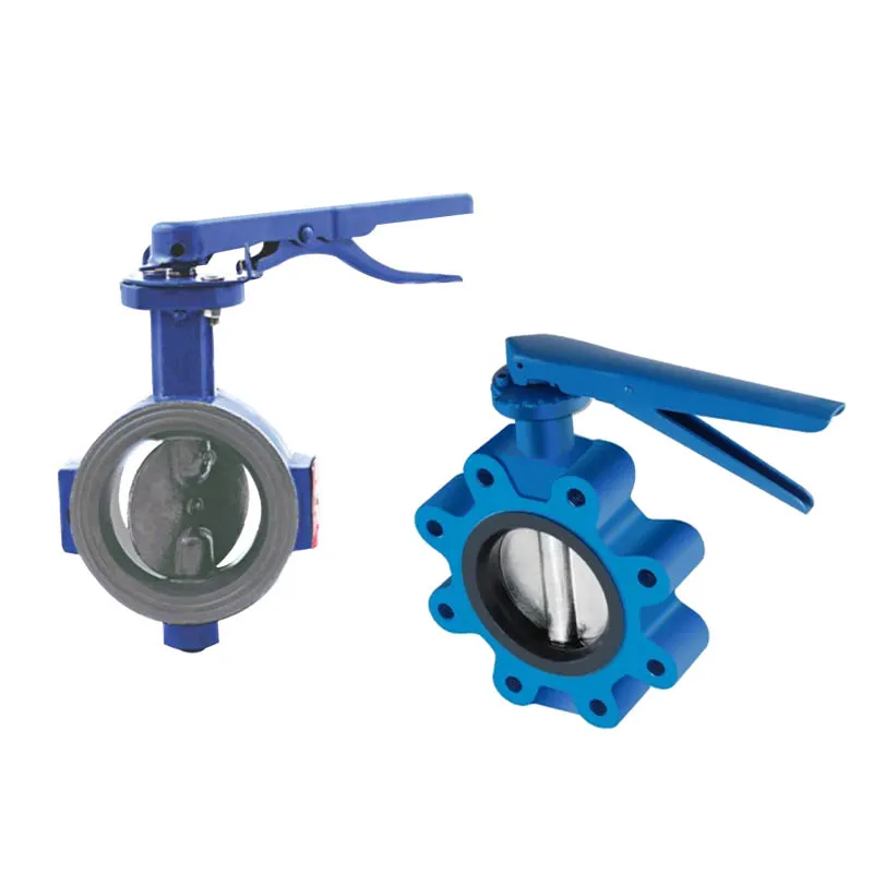 PN16 PN25 manufacturer factory ANSI DN50-500 wafer type butterfly with manual control