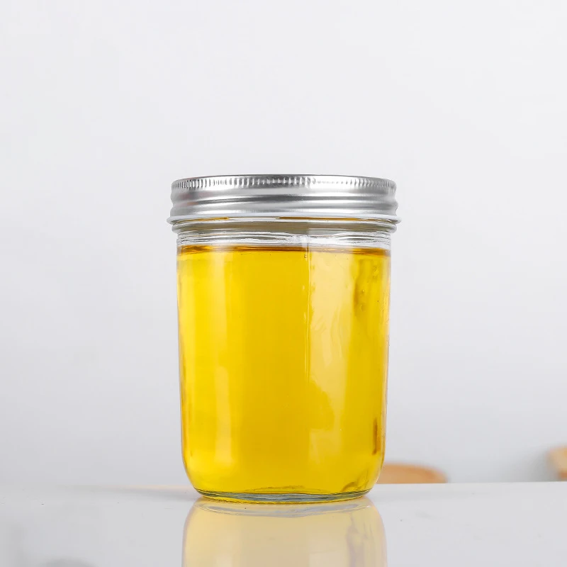 Bulk 4 oz 8 oz 12 oz 16 oz 24 oz 32 oz Reusable Clear Wide Mouth Kitchen Storage Jars Glass Tarros De Vidrios