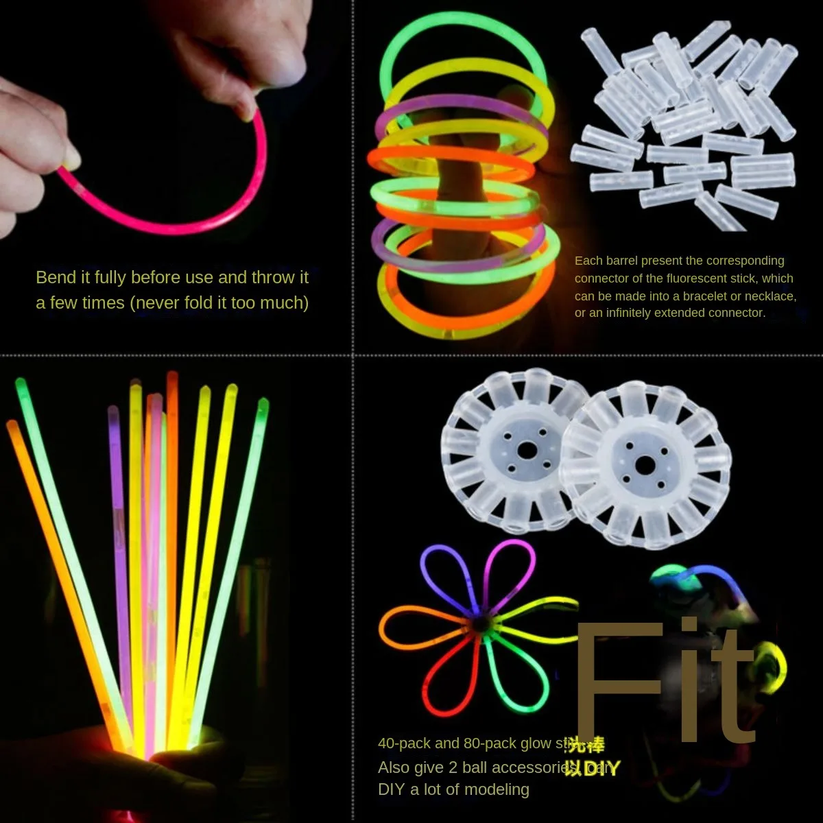 Celebrate In Style! Glow Stick Set For Memorial Day Parties, Kids And Adults