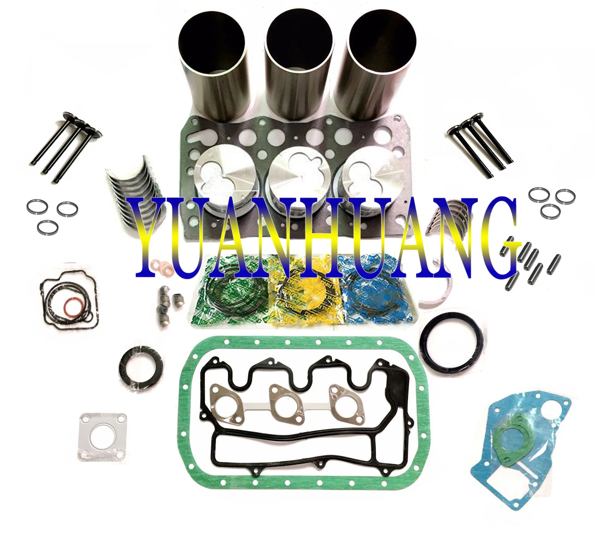 3KB1 Overhaul rebuild kit full gasket set Fit Hitachi EX30 EX35 EX40 Mini Excavator Digger Diesel Engine Parts