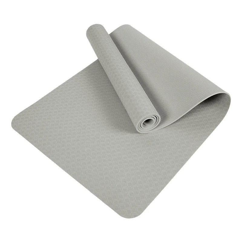 SHENGDE Free Sample Extra Thick Custom Print Logo Shape Color Rainbow Eco Friendly Pilates Pink Non Slip Purple 8mm TPE Yoga Mat