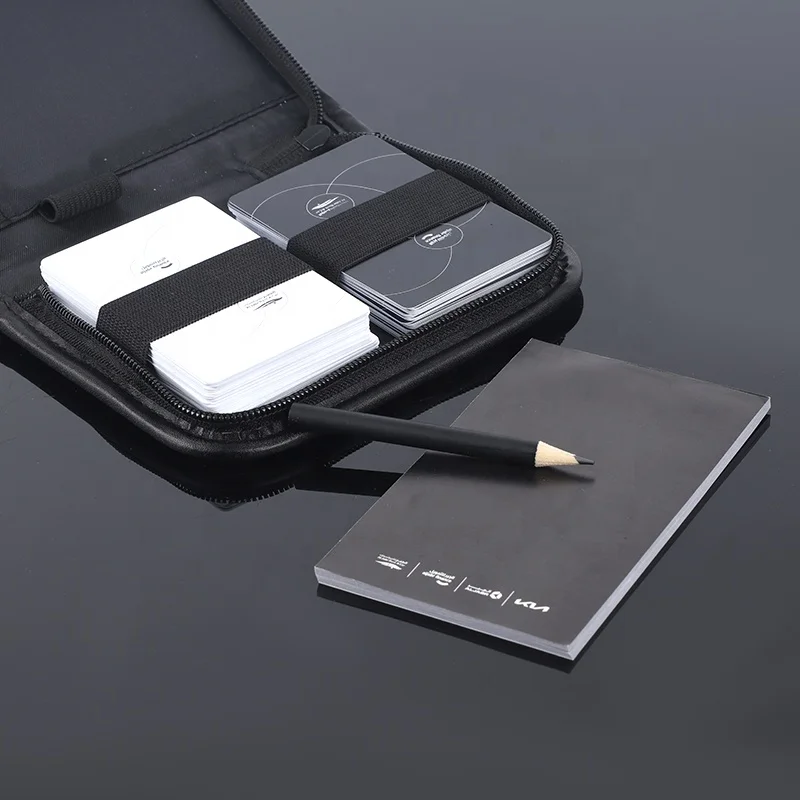 Custom Travel Leather Playing Card Case Set