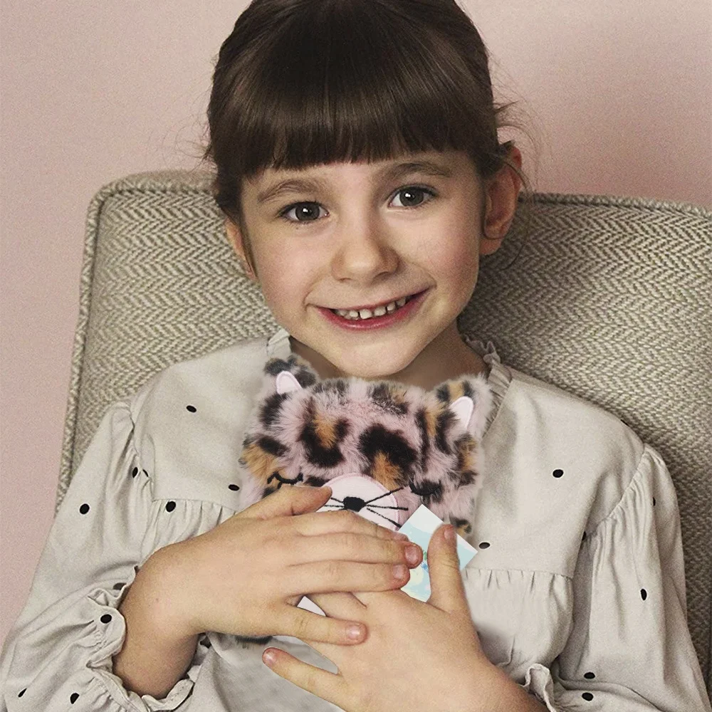 Plush tiger rice heating pack for kids using in winter