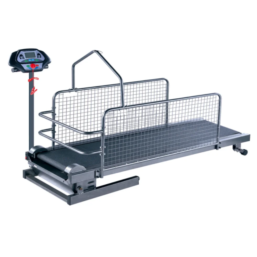 Dog pet low speed rehabilitation treadmill for unweight gait training system