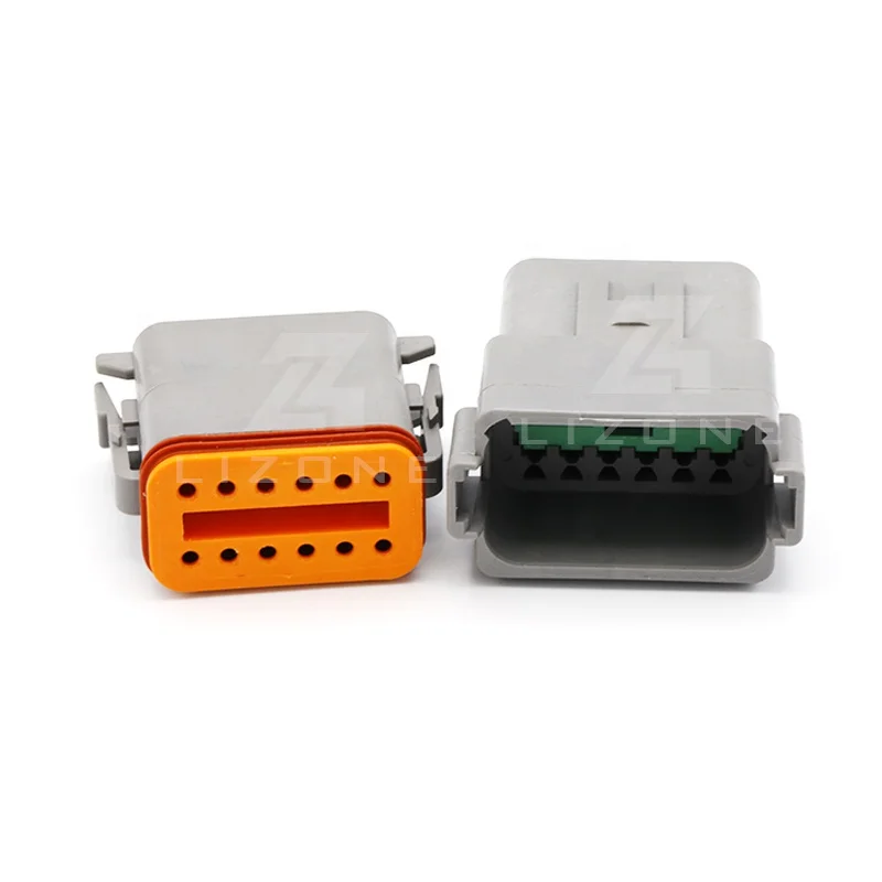 DT04-8P & DT06-8S 8 pin male female connector auto waterproof wire pigtail connector