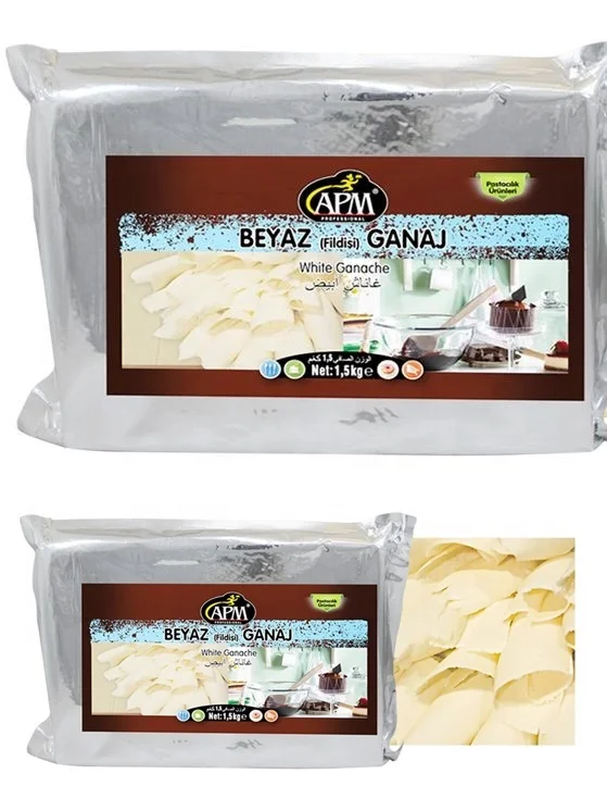 APM White Ganache Chocolate For Confectionery, Pastry Sectors And Industries